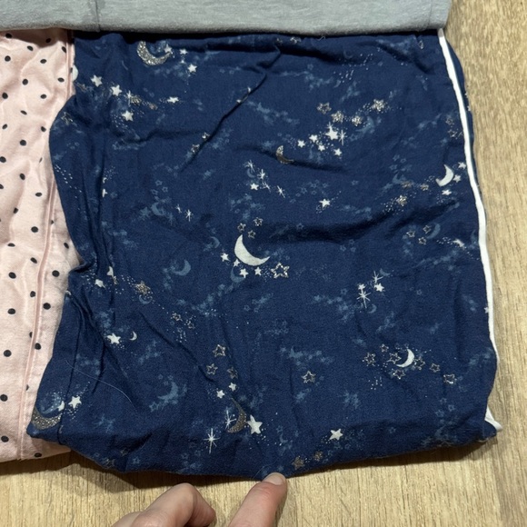 Victoria's Secret Pajama Set with Pink and Navy Bottoms - Picture 2 of 5